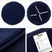 Fuloon Jacquard Stretch Dining Chair Seat Cover with Bands | 4 PCS | Navy blue