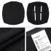 Fuloon Jacquard Stretch Dining Chair Seat Cover with Bands | 4 PCS | Black