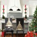 Fuloon  Digital printed elastic chair cover | 4PCS | Christmas tree