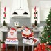 Fuloon  Digital printed elastic chair cover | 4PCS |  gray santa