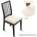 Fuloon Waterproof Jacquard Stretch Dining Chair Seat Cover | 4 PCS | Beige