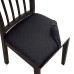 Fuloon Waterproof Jacquard Stretch Dining Chair Seat Cover | 6 PCS | Black