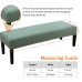 Fuloon Stretch Diamond Textured Box Cushion Bench Slipcover | Machine Washable | Dark Green