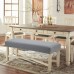 Fuloon Stretch Diamond Textured Box Cushion Bench Slipcover | Machine Washable | Light Grey