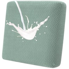 Fuloon seat sofa cushion cover T-shaped polar fleece waterproof coating | 1PCS | Matcha green