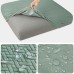 Fuloon seat sofa cushion cover T-shaped polar fleece waterproof coating | 2PCS | Matcha green