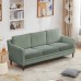 Fuloon sofa cushion cover Jacquard leaf waterproof coating | 3PCS | Matcha green