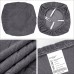 Fuloon jacquard leaves Chair Seat Cover | 4 PCS | Dark Gray