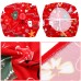 Fuloon Floral Printed Stretch Dining Chair Seat Cover | 4 PCS | Christmas Gloves