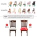 Fuloon Floral Printed Stretch Dining Chair Seat Cover | 4 PCS | Christmas Gloves