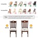 Fuloon Floral Printed Stretch Dining Chair Seat Cover | 6 PCS | Elegant