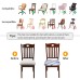 Fuloon Floral Printed Stretch Dining Chair Seat Cover | 6 PCS | Suddenly flowing clouds