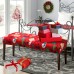 Fuloon Printed Bench Chair Cover Christmas