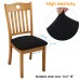 Fuloon Knitted jacquard chair seat cover | 6PCS | Black