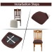 Fuloon Knitted jacquard chair seat cover | 4PCS | Coffee