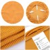 Fuloon Knitted jacquard chair seat cover | 4PCS | ginger yellow