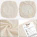 Fuloon T-type polar fleece ordinary style Chair Seat Cover | 6PCS |  Beige