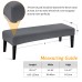 Fuloon Waterproof Stretch Diamond Textured Box Cushion Bench Slipcover | Machine Washable | Dark Gray