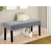 Fuloon Waterproof Stretch Diamond Textured Box Cushion Bench Slipcover | Machine Washable | Light Gray