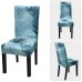 Fuloon Fancy Floral Printed Spandex Stretch Chair Cover | 4 PCS | Blue Summer