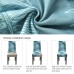 Fuloon Fancy Floral Printed Spandex Stretch Chair Cover | 4 PCS | Blue Summer