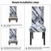 Fuloon Fancy Floral Printed Spandex Stretch Chair Cover | 4 PCS | Suddenly flowing clouds