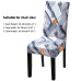 Fuloon Fancy Floral Printed Spandex Stretch Chair Cover | 4 PCS | Suddenly flowing clouds