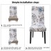 Fuloon Fancy Floral Printed Spandex Stretch Chair Cover | 4 PCS | Wealth Bloom