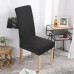 Fuloon Waterproof Universal elastic chair cover | 6PCS | Black