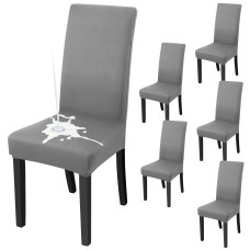 Fuloon Waterproof Universal elastic chair cover | 6PCS | Gray