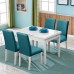 Fuloon Universal elastic chair cover | 6PCS | Peacock Blue