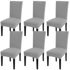 Fuloon Universal elastic chair cover | 6PCS | Light Gray