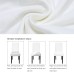 Fuloon Universal elastic chair cover | 4PCS | White