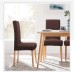 Fuloon Jacquard Stretch Box Cushion Dining Chair Cover | 6 PCS | Brown