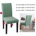 Fuloon Jacquard Stretch Box Cushion Dining Chair Cover | 6 PCS | Matcha Green