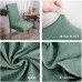 Fuloon Jacquard Stretch Box Cushion Dining Chair Cover | 6 PCS | Matcha Green